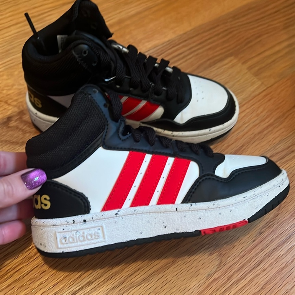 Boys Adidas Hightop Sneakers